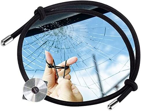 سوار معصم لكسر الزجاج مع خرزة من كربيد التنجستين، سوار لكسر نافذة السيارة، أداة الهروب الآمنة في حالات الطوارئ in Kuwait