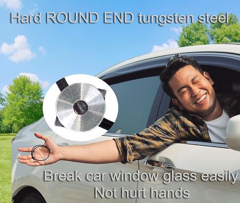 سوار معصم لكسر الزجاج مع خرزة من كربيد التنجستين، سوار لكسر نافذة السيارة، أداة الهروب الآمنة في حالات الطوارئ in Kuwait