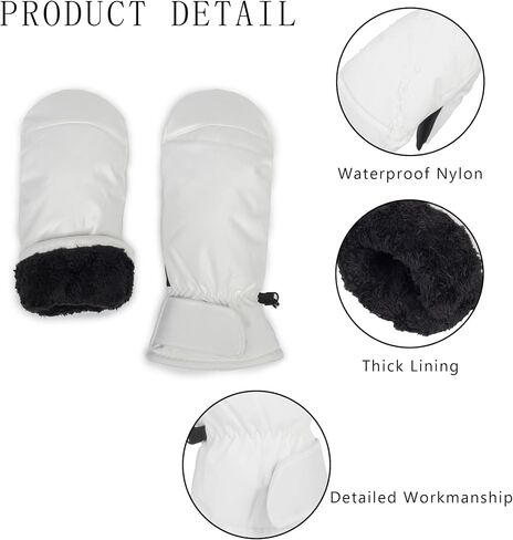 Women-Men Winter Ski-Gloves - Non-Slip-Thickened-Warm-Mittens Waterproof Cold-Weather Touchscreen-Cycling-Gloves S/M in Saudi Arabia