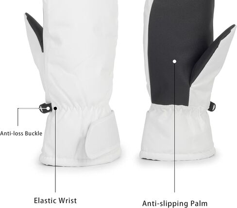 Women-Men Winter Ski-Gloves - Non-Slip-Thickened-Warm-Mittens Waterproof Cold-Weather Touchscreen-Cycling-Gloves S/M in Saudi Arabia