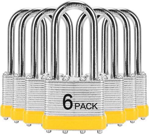 أقفال فولاذية مغلفة على حد سواء، بعرض (40 ملم) وقفل طويل، عبوة من قطعتين، لخزانة الصالة الرياضية ووحدة التخزين أو أكثر in Kuwait