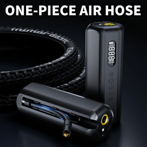 Bike Tire Pump Electric Air Inflator with Digital Gauge Portable Bike Pump 150PSI High Pressure Air Compressor for Road Bike, Mountain Bike,Motorcycle with Presta, Valve Accessories in Saudi Arabia