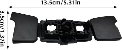 Front Sun Visor Clip Side Sun Visor Holder Retainers Clip Bracket Fits for Bmw X5 F15 X6 F16 X3 F25 X4 F26 2014 2015 2016 2017 2018 2019 (Black, Left Side, One Size) in Kuwait