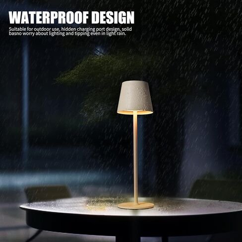 مصباح طاولة LED لاسلكي من BGFHome، مصباح مكتب LED بقدرة 5000 مللي أمبير في الساعة قابل لإعادة الشحن، تصميم لاسلكي بسيط يعمل باللمس لـ/المطعم/غرفة النوم/الحانات/الحفلات الخارجية/التخييم/المقهى (عبوة من قطعتين باللون الذهبي)... in Kuwait