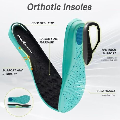 أحذية مشي واسعة للرجال من OrthoComfoot لتقويم العظام لمرضى السكري: أحذية رياضية مريحة كاجوال لدعم قوس القدم والتهاب اللفافة الأخمصية، أحذية رياضية لتقويم العظام وقوس القدم المرتفعة لألم كعب القدم in Saudi Arabia