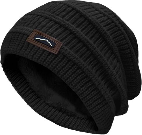 ZOORON Slouchy Beanies Hats for Men Women Warm Knit Winter Hats Chunky Beanie Infinity Scarf Set in Kuwait