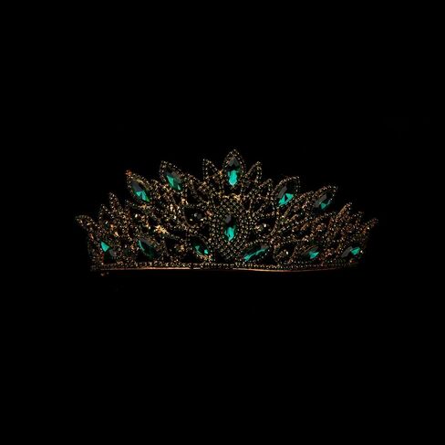 LIMELIA Women's Tiara - Crown for Henna Wedding Party | Glitter Hair Accessories for Bridal Birthday Pageant Prom Halloween Cos-play Costume Christmas Party, Princess Crowns | Traditional Crystal - Burgundy in Kuwait