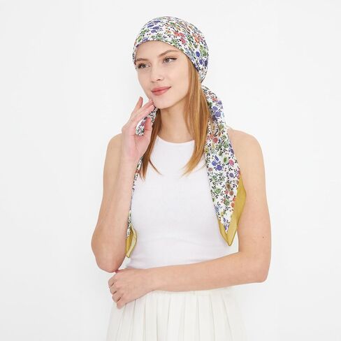 Headwear Pre Tied Head Scarves for Patterned Women Featuring | Soft Chemo Head Wear Headcover Ready Headwear in Saudi Arabia
