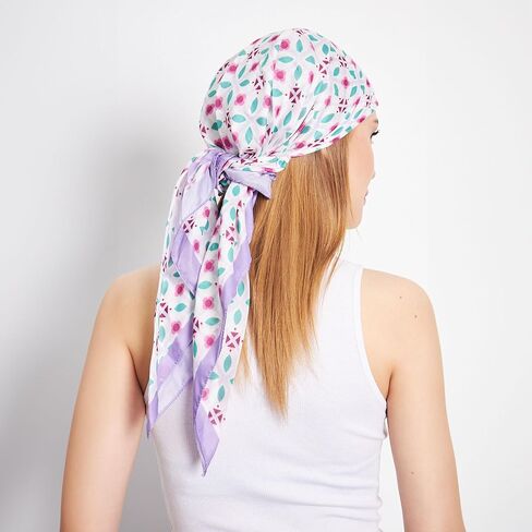 Headwear Pre Tied Head Scarves for Patterned Women Featuring | Soft Chemo Head Wear Headcover Ready Headwear in Kuwait
