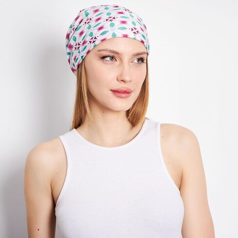 Headwear Pre Tied Head Scarves for Patterned Women Featuring | Soft Chemo Head Wear Headcover Ready Headwear in Kuwait
