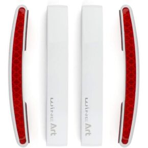 WineArt Autoban 4Pcs Car Side Door Edge Guard Anti-Scratch Protector/High Intensity Reflector/Arched Three-Dimensional Design/Elastic EVA Material
