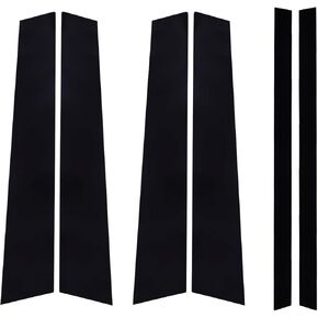 6-Pack Door Edge Guard for Honda Civic 8th Gen 2006-2011 - Black Anti-Scratch Stickers for Exterior Door Trim and Pillar Posts