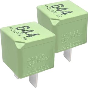 2-Piece Set 4H0 951 253 V23136-J0006-X079 Powertrain Control Module Relay 644 12VDC 40A 4-Pin