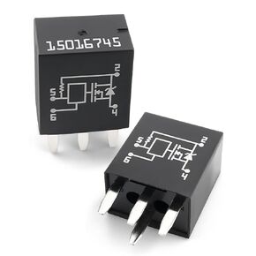 15016745 Headlight Relay Fit for GMC Chevrolet Buick, 4-Pin Multi-Purpose Relay,2 Packs