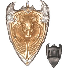 22.4" PU Gold Heart of The Lion Cosplay Medieval Shield for Costume Dress-Up Accessories Props
