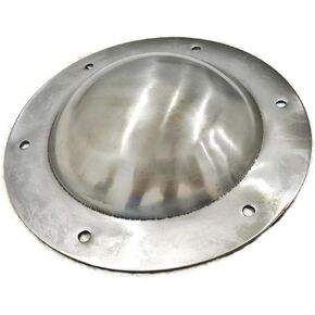 Medieval Shield Boss Small for Viking Buckler Shields Handforged Handmade Combat Umbo Mount Polished Armour 14 Gauge for Round Shield Shield Boss Armor (7.5 Inch)