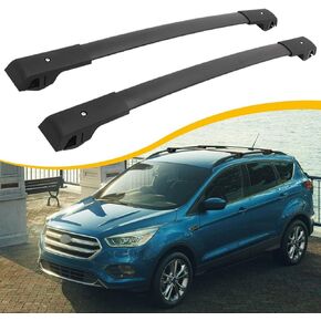 Cross Bars Roof Rack Fit for Ford Escape Kuga 2013 2014 2015 2016 2017 2018 2019 Luggage Rack Crossbar Cargo Carrier with Side Rails