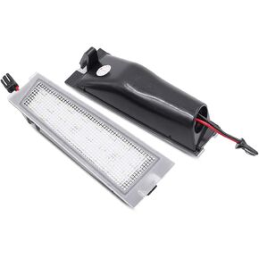 2Pcs LED License Plate Lights Number Lamp for Cadillac CTS CTS-V Sedan 2008 2009 2010 Powered by High Power SMD Xenon White LED Error Free