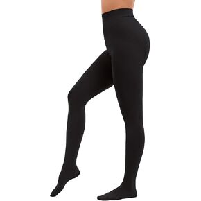 Women's Opaque High Waist Basic Tight Pantyhose Soft Solid Color Control Top Tights