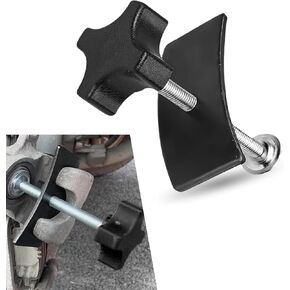 1 PC Automobile Disc Brake Cylinder Adjustment Wrench, 5.31" Labor-saving Thickened Palm Plate Brake Piston Brake Cylinder Ejector Tool, Auto Brake Pad Disassemble Assembly Tool (Black)