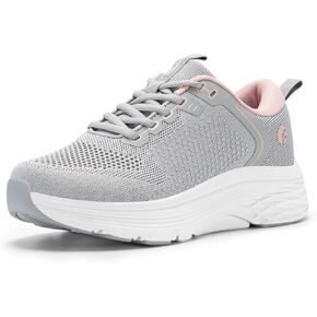 FitVille Women's Wide Walking Shoes Lightweight Sneakers for Women Wide Width Breathable Shoes for Wide Feet - Cloud Wanderer V18