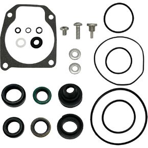A.A Lower Unit Gearcase Seal Kit Replacement for Johnson Evinrude 2-cyl, 25 35 40 48 50 HP Sierra - 18-2694, 433550, Black, Silver