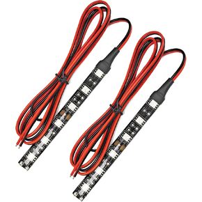 2Pcs Motorcycle LED Turn Signal Light Strips Universal Waterproof Amber Indicator Blinker 6LED Light Bar for Motorcycle Scootor Bike ATV UTV Golf Cart