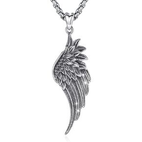 Angel Wings Necklace 925 Sterling Silver Guardian Angel Nurse RN Caduceus Pendant Charm Crystal Angel Jewelry Gifts for Women