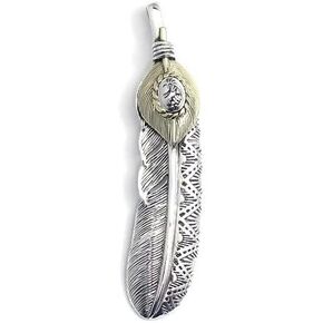 COSUMOSU Sterling Silver Kokopelli Feather Native American Indian Pendant