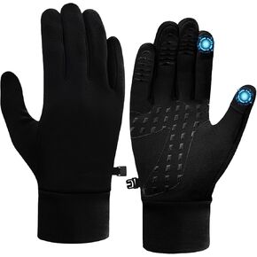 Running Gloves for Men Women Winter Gloves Touch Screen Lightweight Thin Thermal Gloves Liners for Cycling Driving Hiking Biking