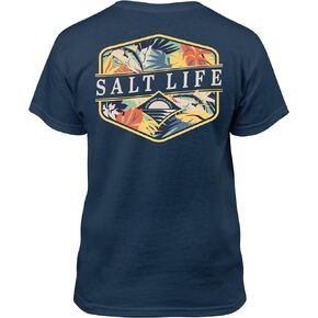 Salt Life Unisex-Child Retro Tropical Youth Short Sleeve Tee