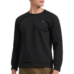 Mens Sweatshirt Fashion Streetwear Moisture Wicking Active Pullover for Men Spandex-Free Stretch