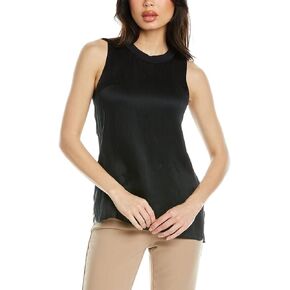 Vince Women's Rib Trim Tie Bk Tank