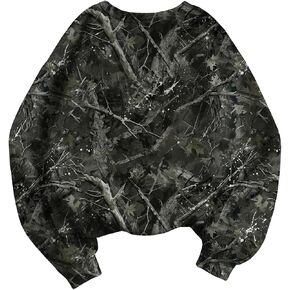 MakeMeChic Women's Camo Sweatshirt Camo Long Sleeve Shirt Crew Neck Oversized Sweatshirts Top in Saudi Arabia