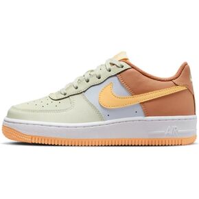 Nike Air Force 1 Big Kids' Shoes (CT3839-006, SEA Glass/Football Grey) Size 6.5