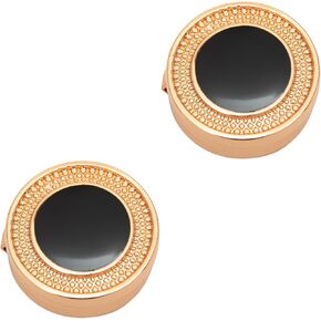 Button cover Mens Enamel black Button covers Used for Formal Business Wedding Tuxedo Shirt cuffs buttons cover