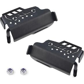 for Jeep JK Foot Pegs Exterior Front Door Hinge Foot Rest Kick Pedal Grille Panel Compatible with Jeep Wrangler JK JKU 2007-2017 (2 PCS)