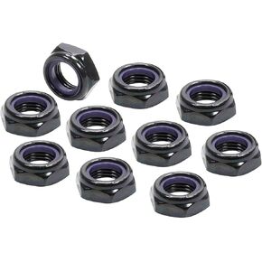 Allstar Performance 17048 1/2"-20 Black Nyloc Half Nut
