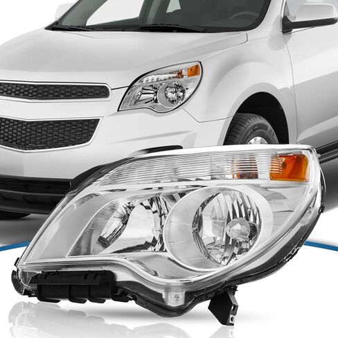 Compatible with 2010-2015 Chevy Equinox Headlight LS/LT/LTZ Halogen Type LH + RH Passenger & Driver Side in Kuwait
