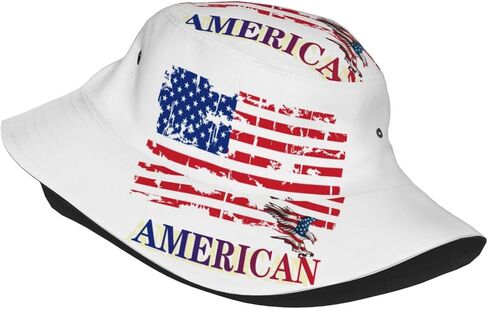 American Flag Bucket Hat American Fisherman Hat Flag Sun Hats America Caps for Women Men Outdoor in Saudi Arabia