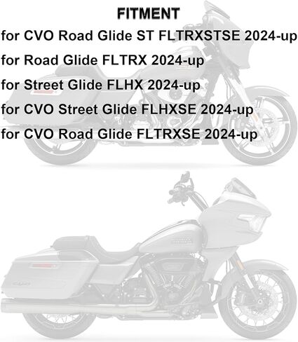 لوح انزلاقي لحماية المحرك السفلي يناسب Harley Davidson Touring Street Glide 2024-up، CVO Street Glide 2024-up، Road Glide 2024-up، CVO Road Glide & CVO Road Glide ST 2024-up (أسود) in Kuwait