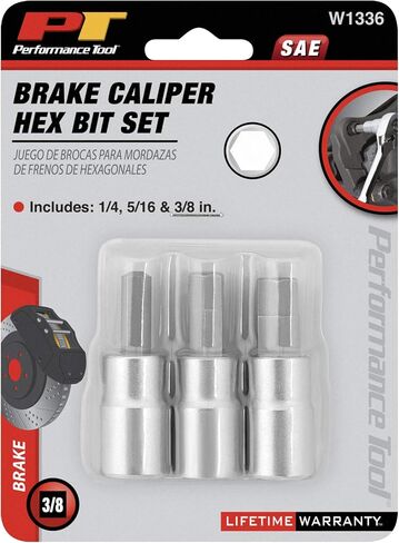 Performance Tool W86020 4pc 3/8-Inch Drive Long Brake Caliper Star Bit Set in Saudi Arabia