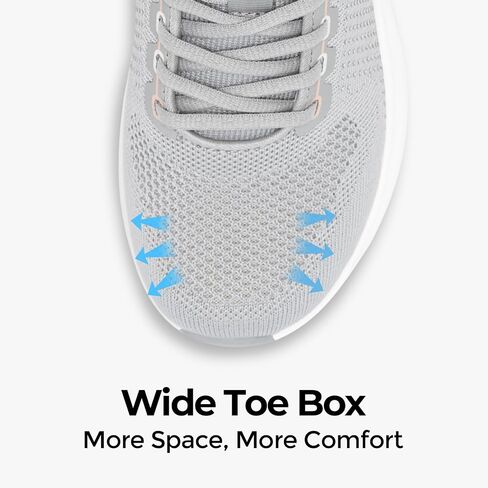 FitVille Women's Wide Walking Shoes Lightweight Sneakers for Women Wide Width Breathable Shoes for Wide Feet - Cloud Wanderer V18 in Saudi Arabia