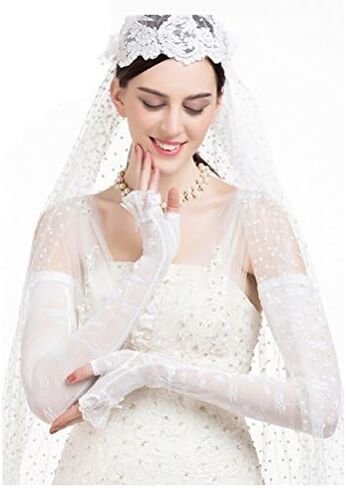 Maitose™ UV Protective Wedding dress Long gloves in Saudi Arabia