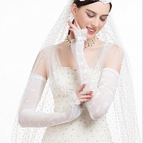 Maitose™ UV Protective Wedding dress Long gloves in Saudi Arabia