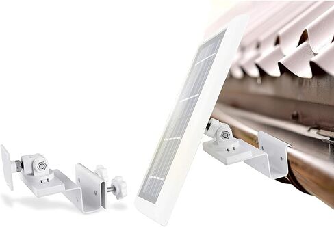 Wasserstein Gutter Mount for Solar Panel Compatible with Ring, Arlo, Blink, Reolink Cams (1 Pack, Black) (Not Compatible with Ring Super Solar Panel) in Saudi Arabia