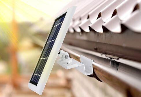 Wasserstein Gutter Mount for Solar Panel Compatible with Ring, Arlo, Blink, Reolink Cams (1 Pack, Black) (Not Compatible with Ring Super Solar Panel) in Saudi Arabia