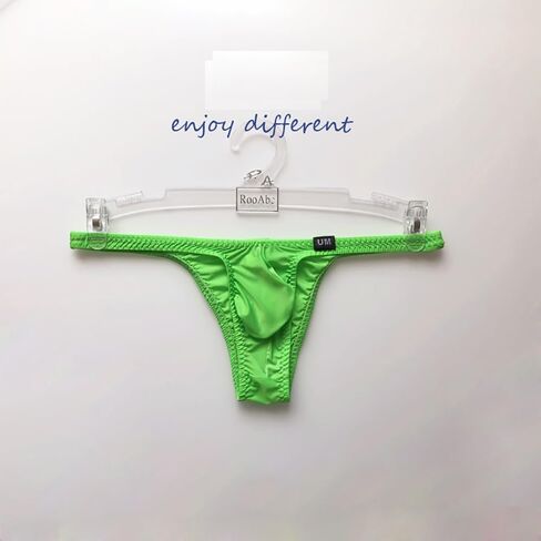 COMLIFE Men's Ice Silk Solid Color Low Waist Bikini Briefs Underwear Bulge Pouch Lingerie Seamless Underpants Undies in Saudi Arabia