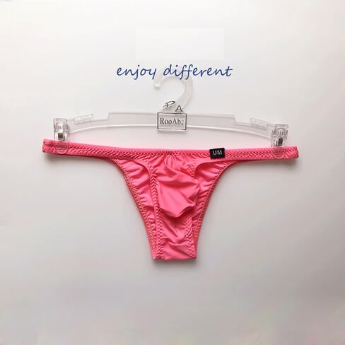COMLIFE Men's Ice Silk Solid Color Low Waist Bikini Briefs Underwear Bulge Pouch Lingerie Seamless Underpants Undies in Saudi Arabia