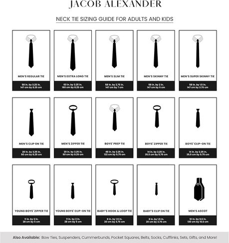 ربطة عنق بمشبك على شكل شريط تنفيذي للرجال من جاكوب ألكسندر - أخضر داكن in Kuwait